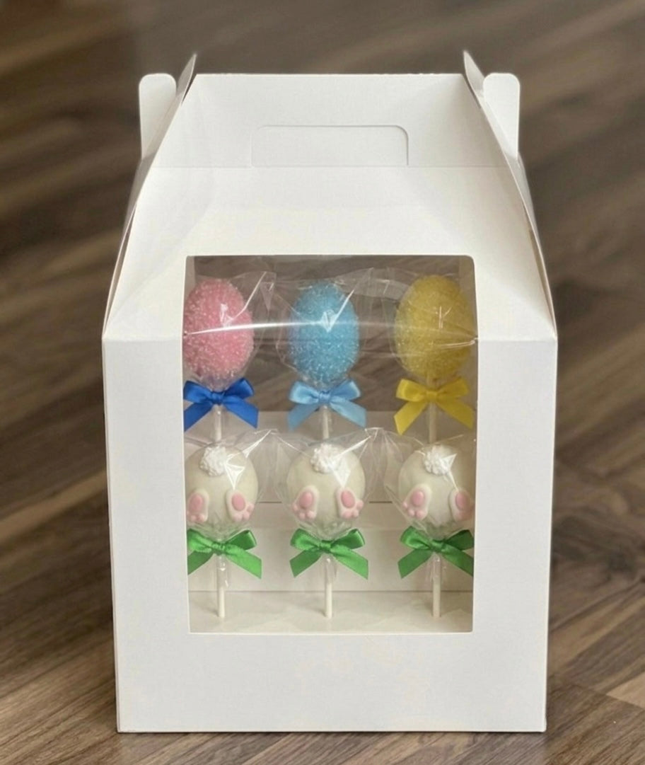 Bunny Tail & Easter Egg Cake Pops (6 Pack) — Vanilla